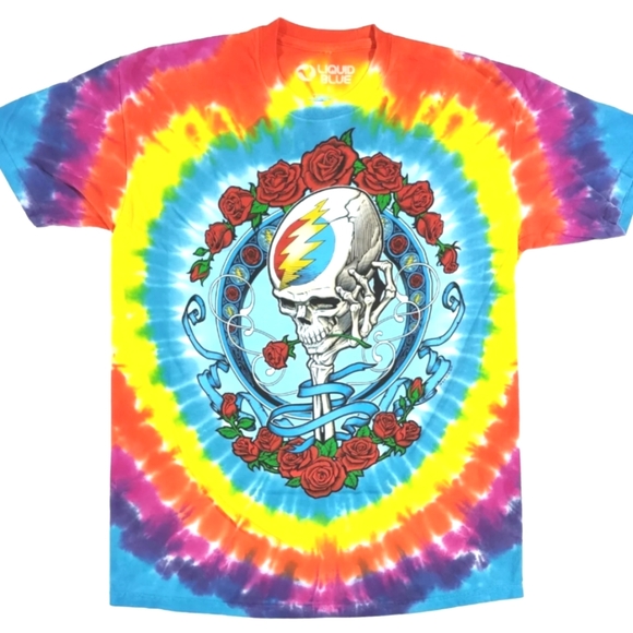 Grateful Dead Other - Grateful Dead tie dye skull and Roses T-shirt  size Large